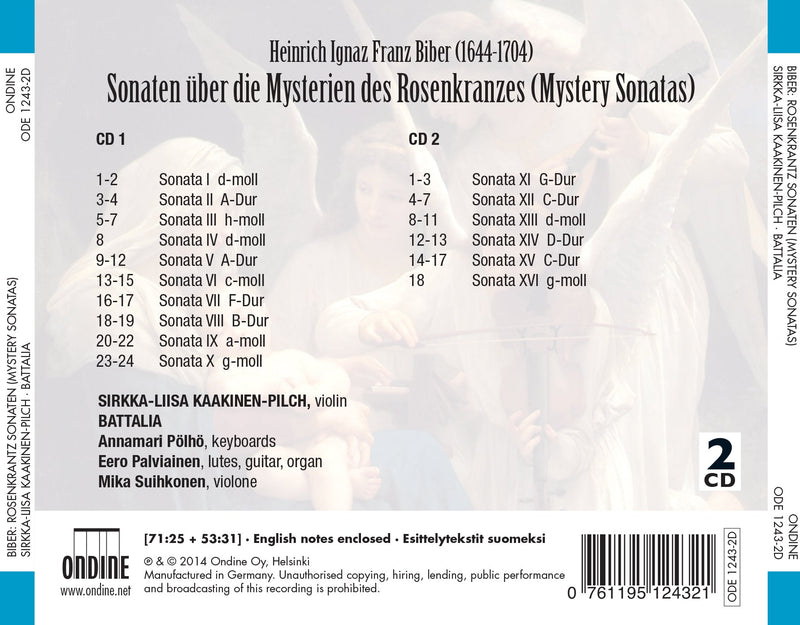 Biber: Mystery Sonatas / Kaakinen-Pilch, Battalia