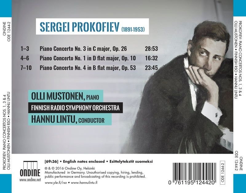 Prokofiev: Piano Concertos Nos. 1, 3 & 4 / Mustonen, Lintu, Finnish Radio Symphony