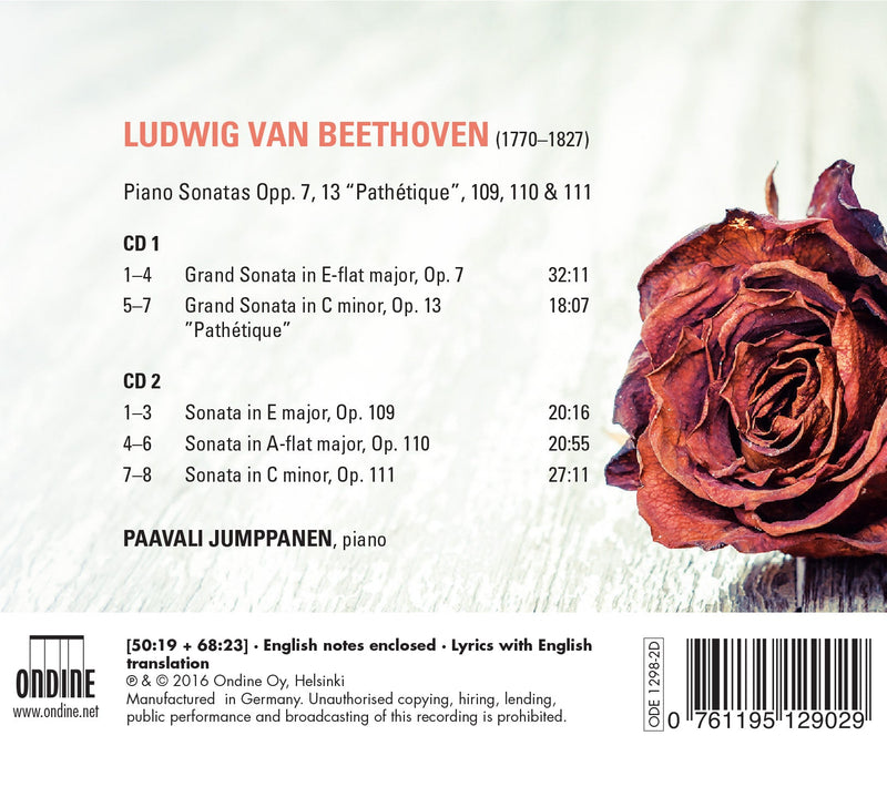 Beethoven: Piano Sonatas Nos. 16-18, 24-27 / Jumppanen