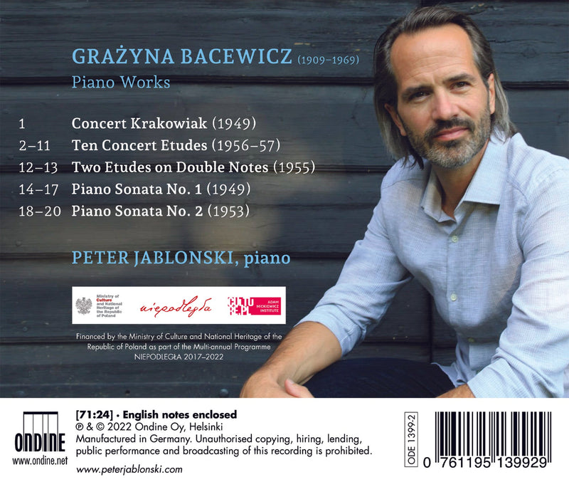 Bacewicz: Piano Works / Peter Jablonski
