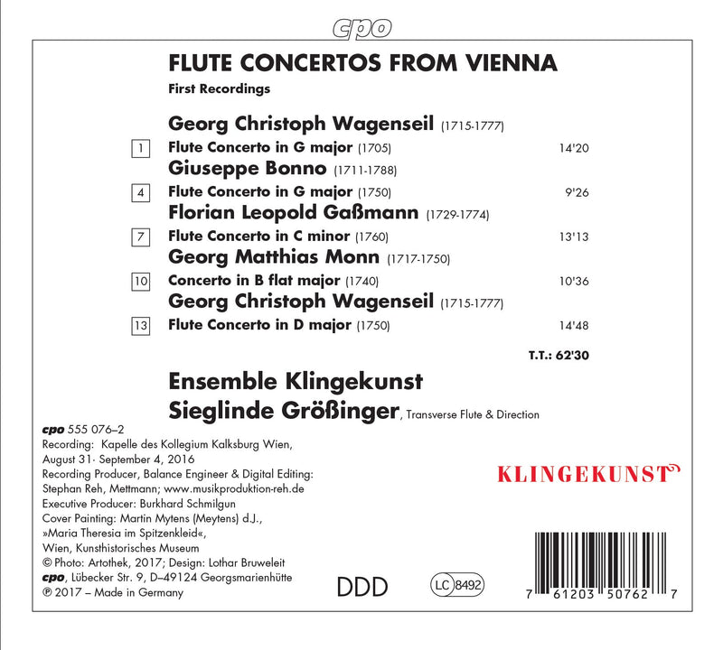 Flute Concertos from Vienna / Grossinger