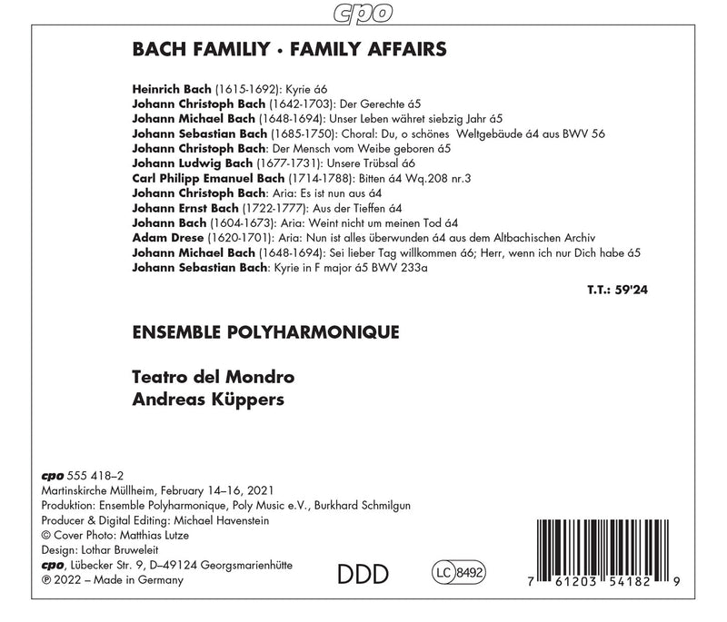 Bach Family / Küppers, Ensemble Polyharmonique