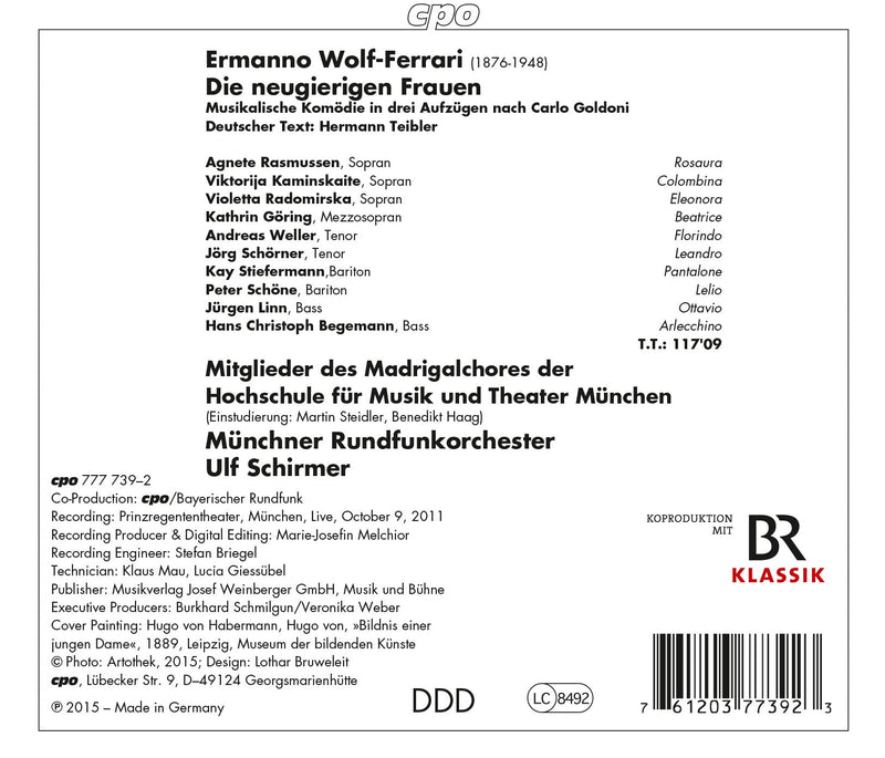 Ermanno Wolf-ferrari: Die Neugierigen Frauen
