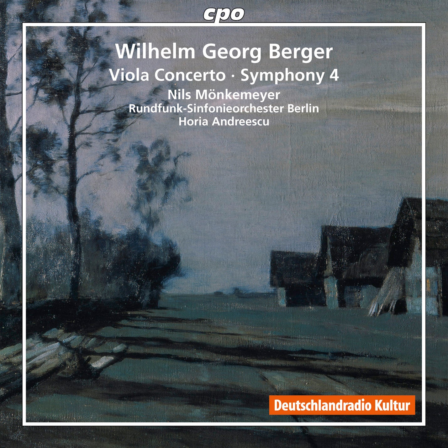 Berger: Viola Concerto; Symphony no. 4 / Moenkemeyer, Andreescu, Rundfunk-Sinfonieorchester Berlin