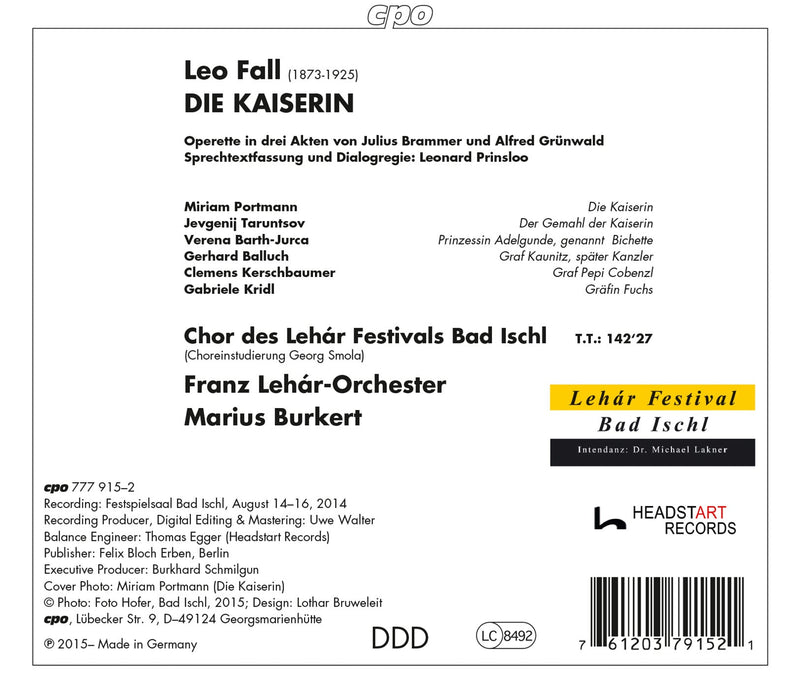 Fall: Die Kaiserin / Bad Ischl Lehar Festival Choir