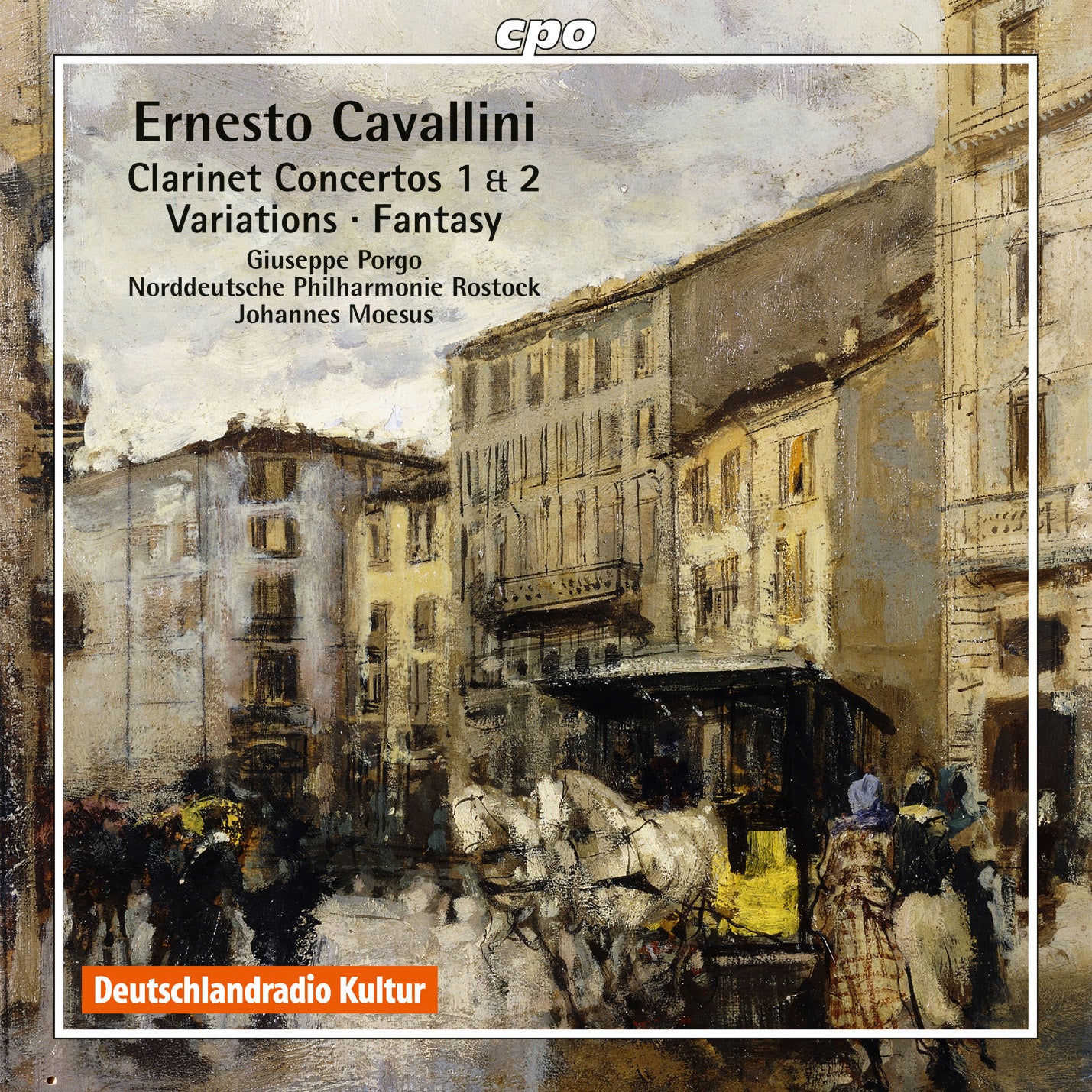 Cavallini: Works For Clarinet & Orchestra / Porgo, Moesus, North German Philharmonic Rostock