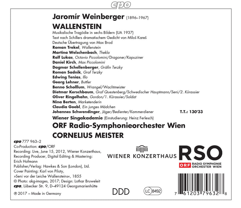 Weinberger: Wallenstein / Meister, ORF Radio Symphonieorchester Wien