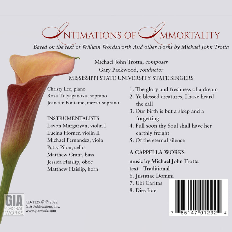 Trotta: Intimations of Immortality / Packwood, Mississippi State University Singers