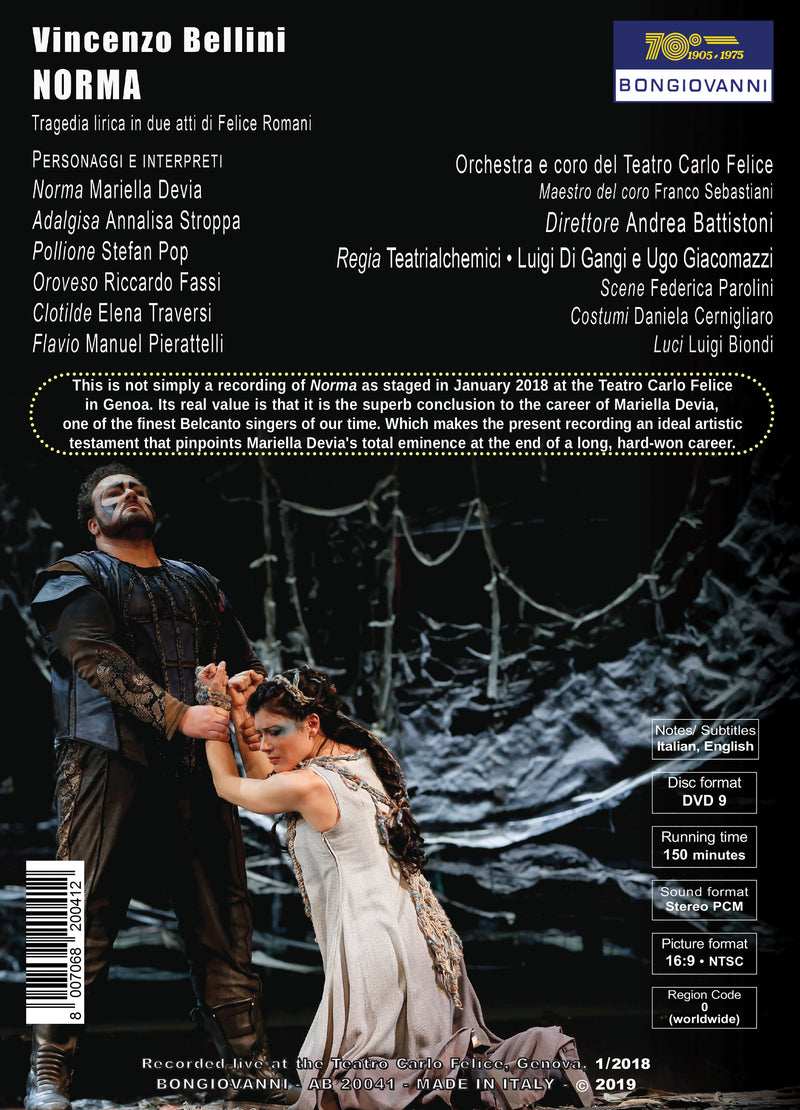 Bellini: Norma / Devia, Teatro Carlo Felice