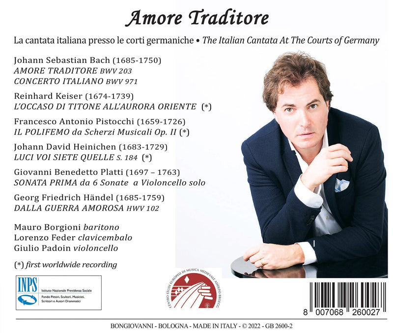 Bach, Handel et al: Amore Traditore - Italian Cantatas in Germany / Borgioni, Feder, Padoin
