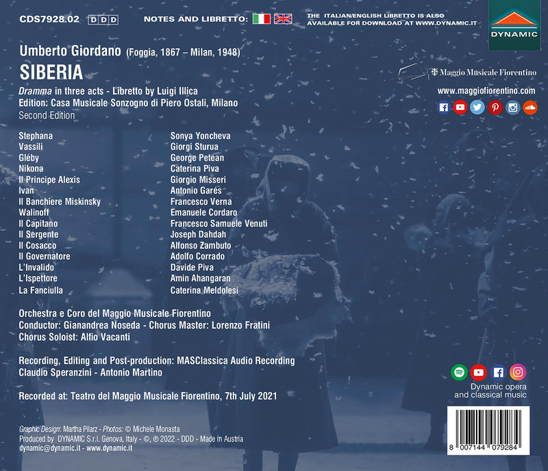 Giordano: Siberia / Noseda, Orchestra del Maggio Musicale Fiorentino