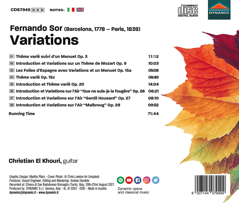 Sor: Variations for Guitar / El Khouri