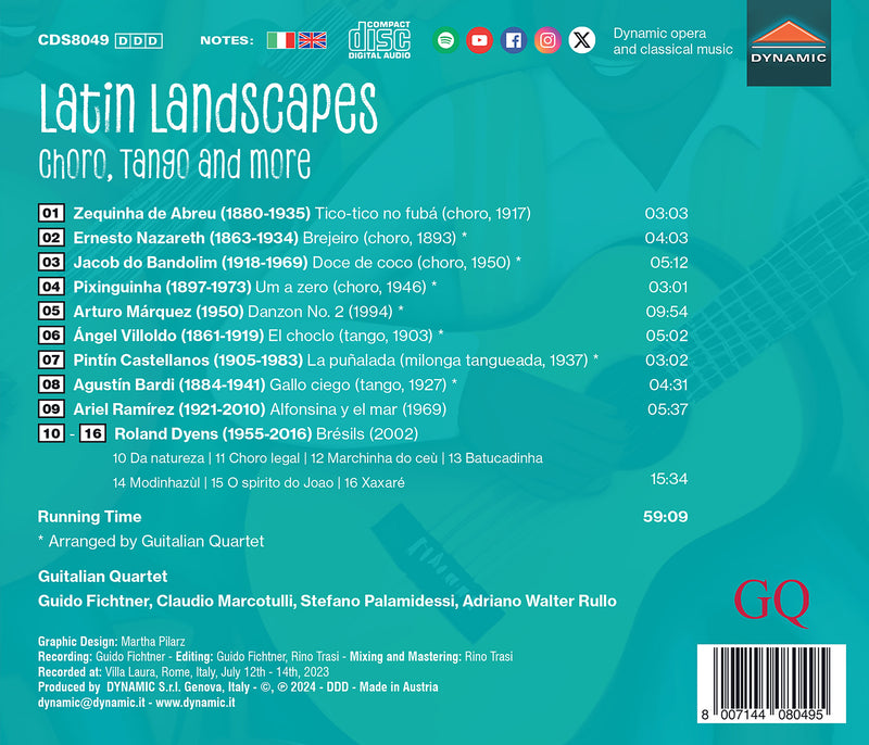 Latin Landscapes - Choro, Tango & More / Guitalian Quartet