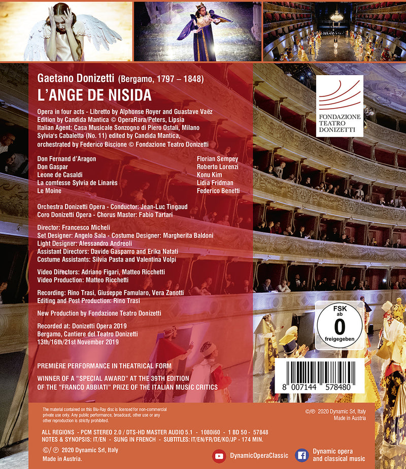 Donizetti: L'Ange de Nisida / Tingaud, Donizetti Opera Orchestra [Blu-Ray]