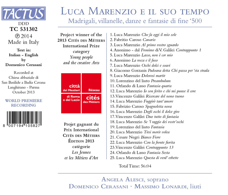 Lasso: Cantiones duum vocum