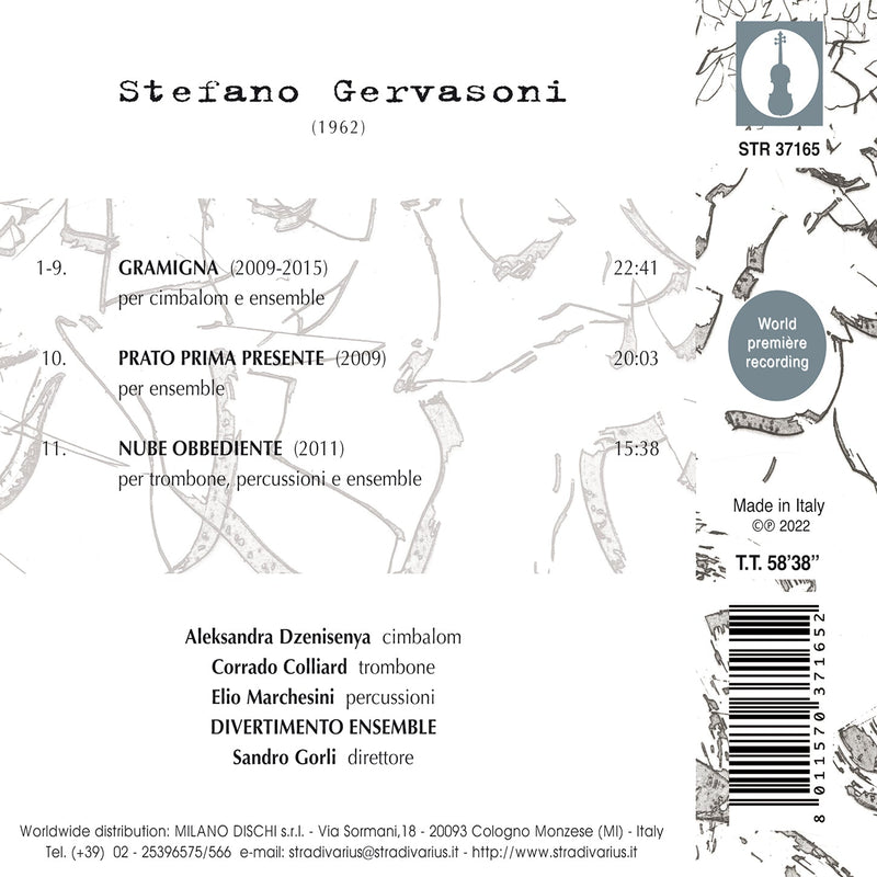 Gervasoni: Gramigna / Colliard, Dzenisenya, Marchesini, Gorli, Divertimento Ensemble