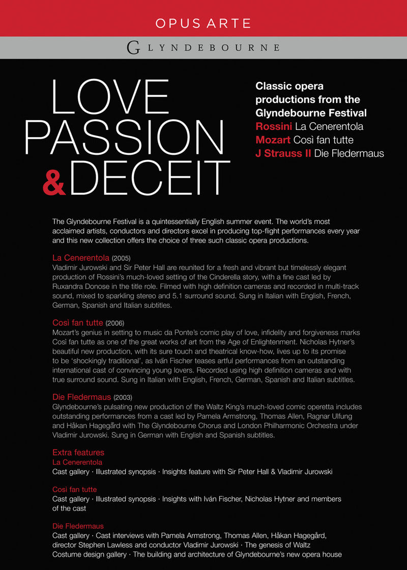 Love, Passion & Deceit - Rossini, Mozart, Strauss / Glyndebourne Festival