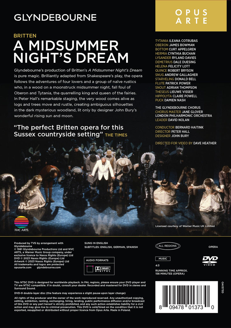 Britten: A Midsummer Night's Dream at Glyndebourne / Haitink, London Philharmonic