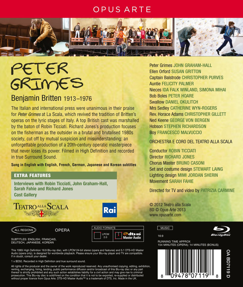 Britten: Peter Grimes / Graham-Hall, Gritton, Ticciati, La Scala Orchestra