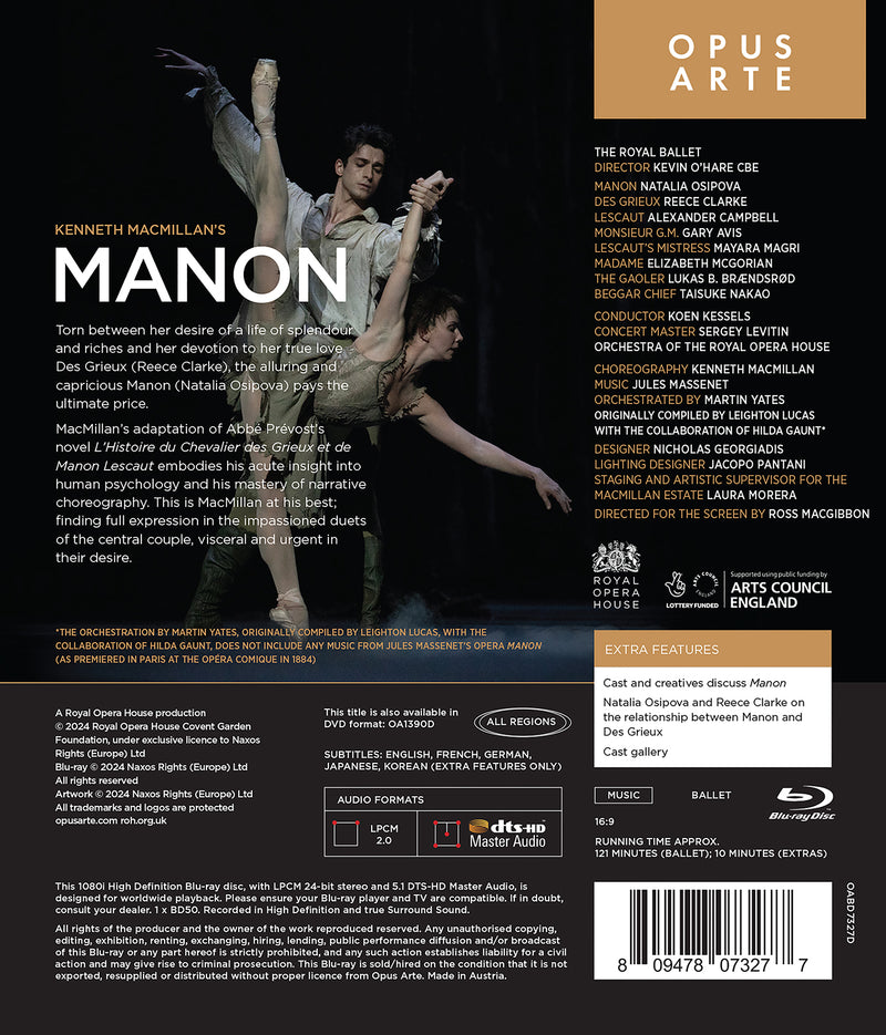 Massenet: Manon / Kessels, Royal Opera House Orchestra