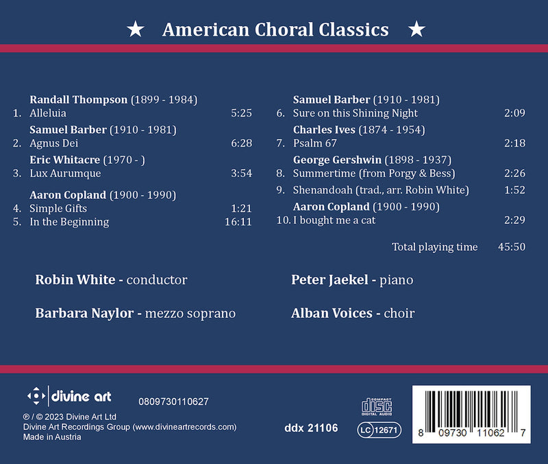 American Choral Classics / White, Alban Voices