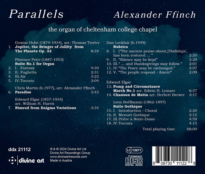 Parallels - Late Romantic & Contemporary Organ Music / Ffinch
