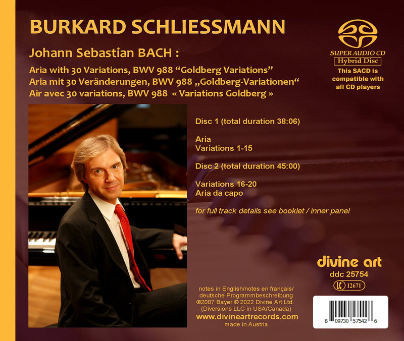 Bach: The Goldberg Variations / Burkard Schliessmann