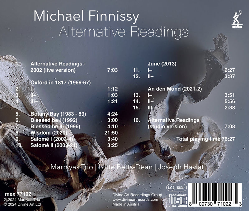 Finnissy: Alternative Readings / Havlat, Betts-Dean, Marsyas Trio