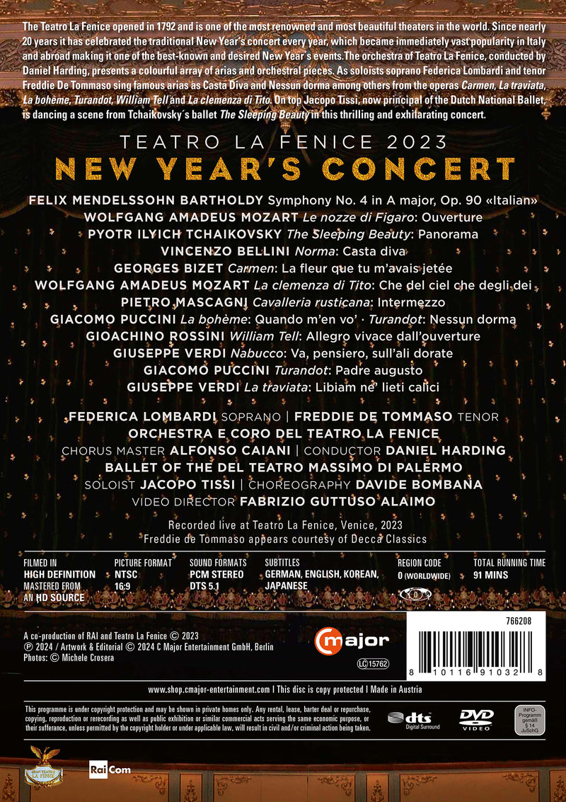 Teatro la Fenice New Year‘s Concert 2023 / Harding, Teatro la Fenice Orchestra & Chorus
