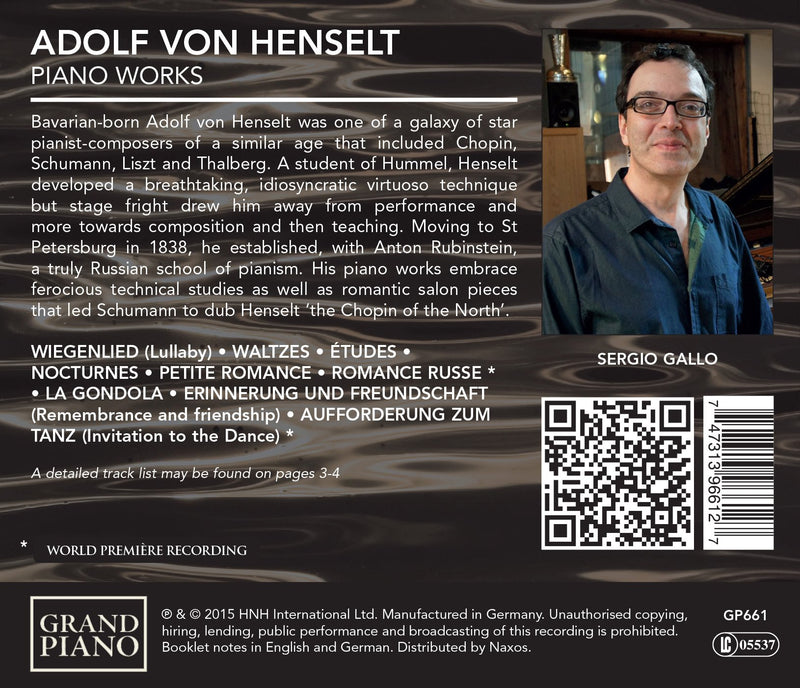 Henselt: Piano Works