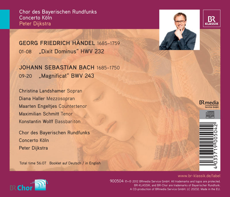 Bach: Magnificat; Handel: Dixit Dominus / Dijkstra, Concerto Koln