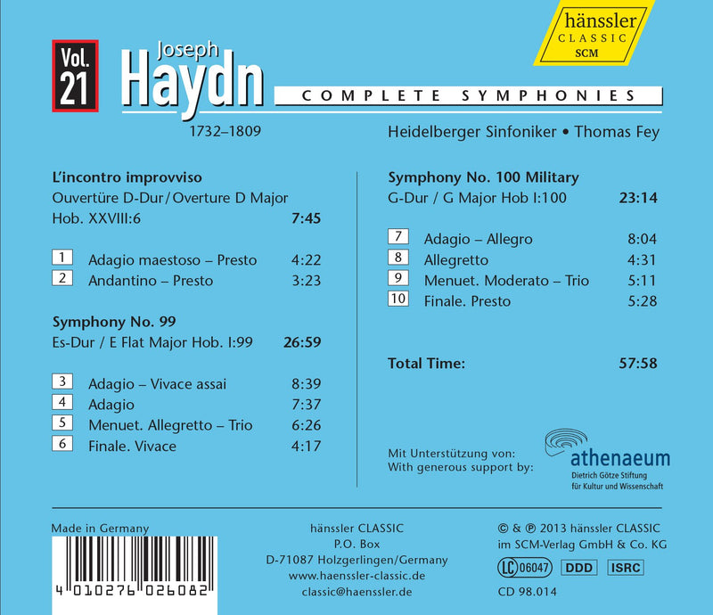 Haydn: Complete Symphonies, Vol. 21