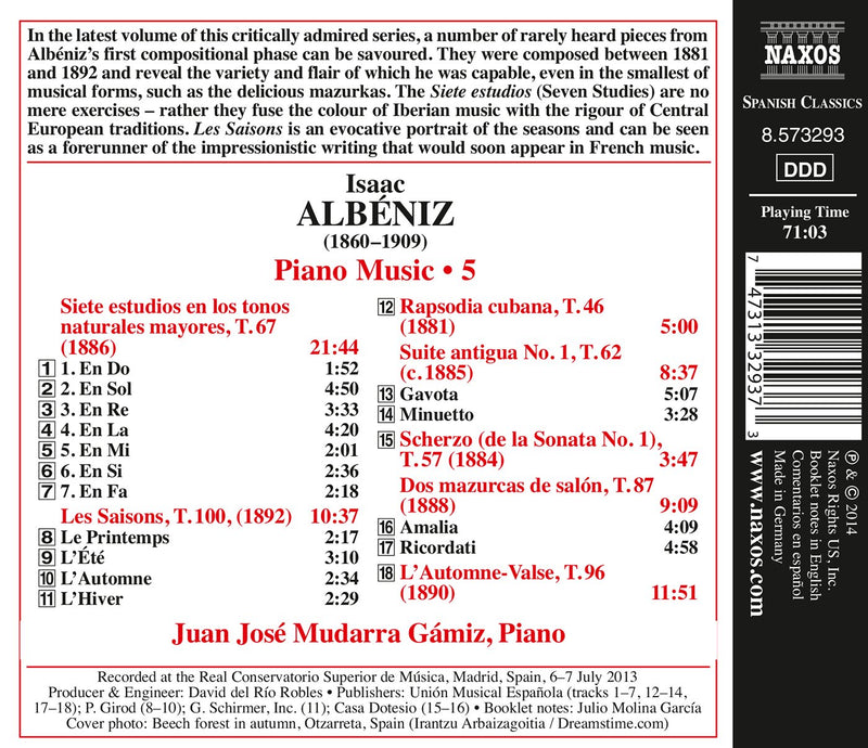 Albeniz: Piano Music, Vol. 5