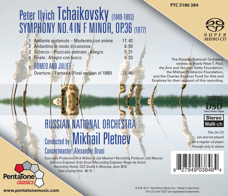 Tchaikovsky Symphony No 4, Romeo And Juliet / Pletnev, Russian National Orchestra