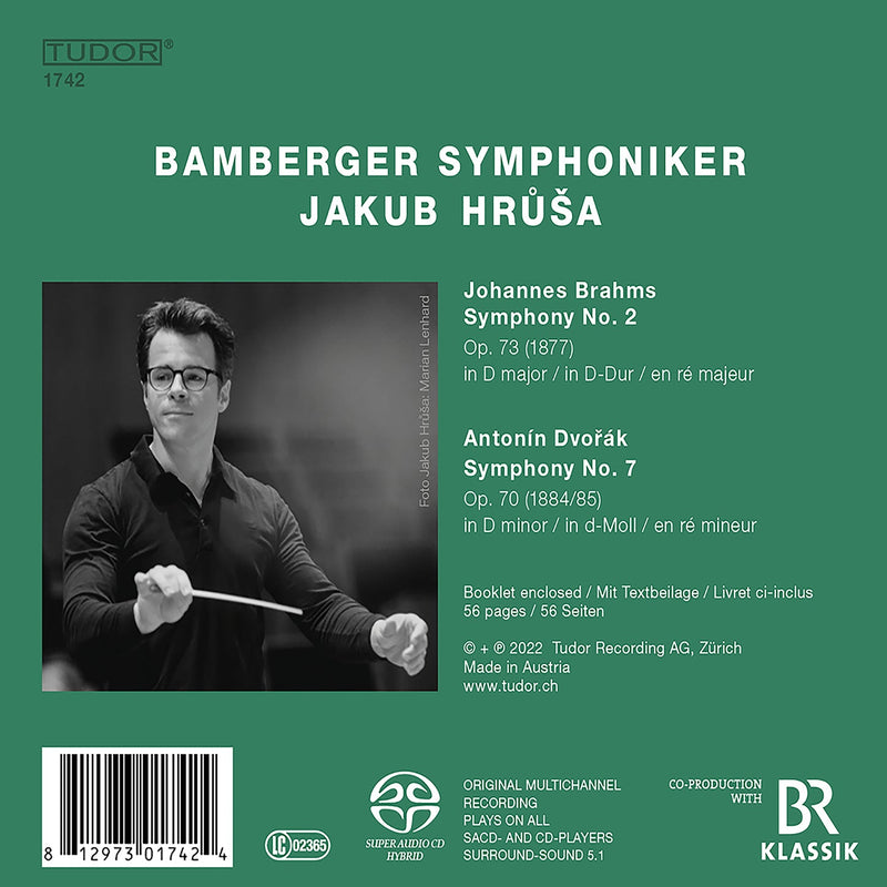 Brahms: Symphony no. 2 & Dvořák: Symphony no. 7 / Hrůša, Bamberg Symphony