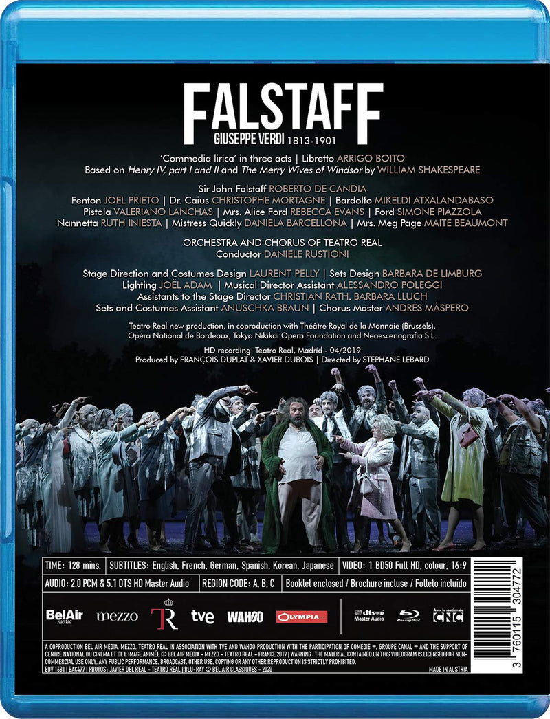 Verdi: Falstaff / Rustioni, Teatro Real [Blu-ray]