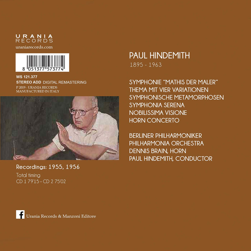 Hindemith Conducts Hindemith