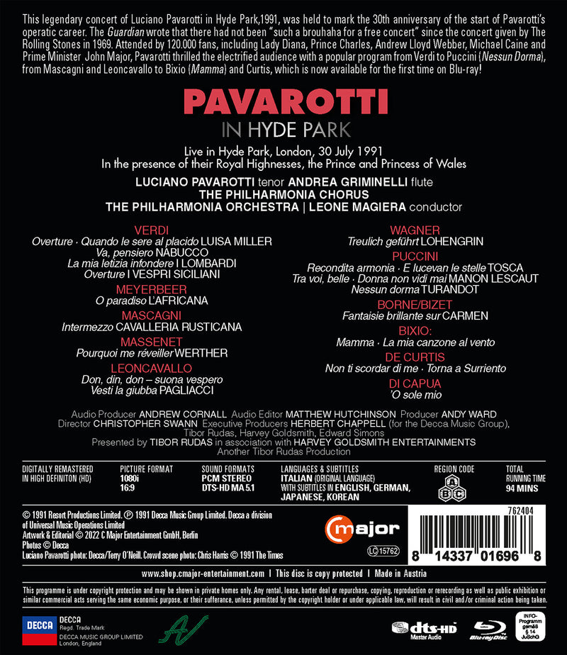 Pavarotti in Hyde Park: The Legendary 1991 Concert