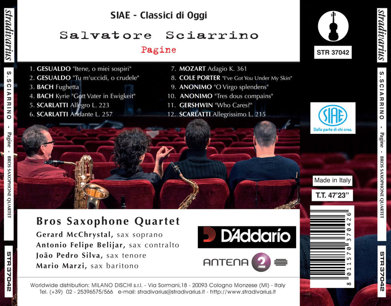 Pagine / Bros Saxophone Quartet