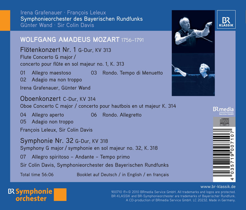 Mozart: Flute Concerto - Oboe Concerto