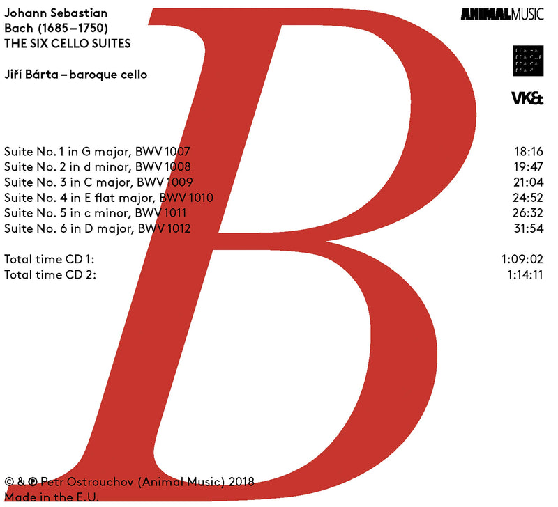 Bach: The Six Cello Suites / Barta