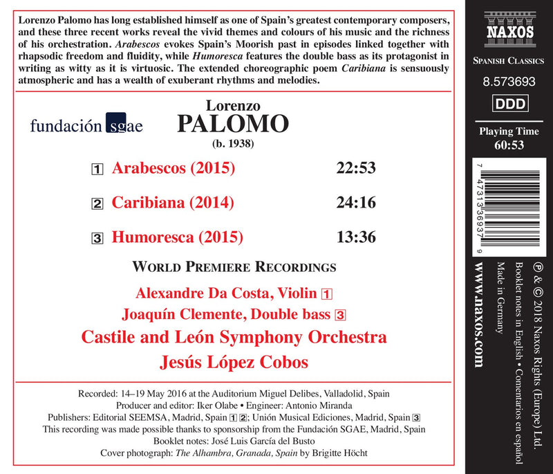 Palomo: Arabescos, Caribiana & Humoresca