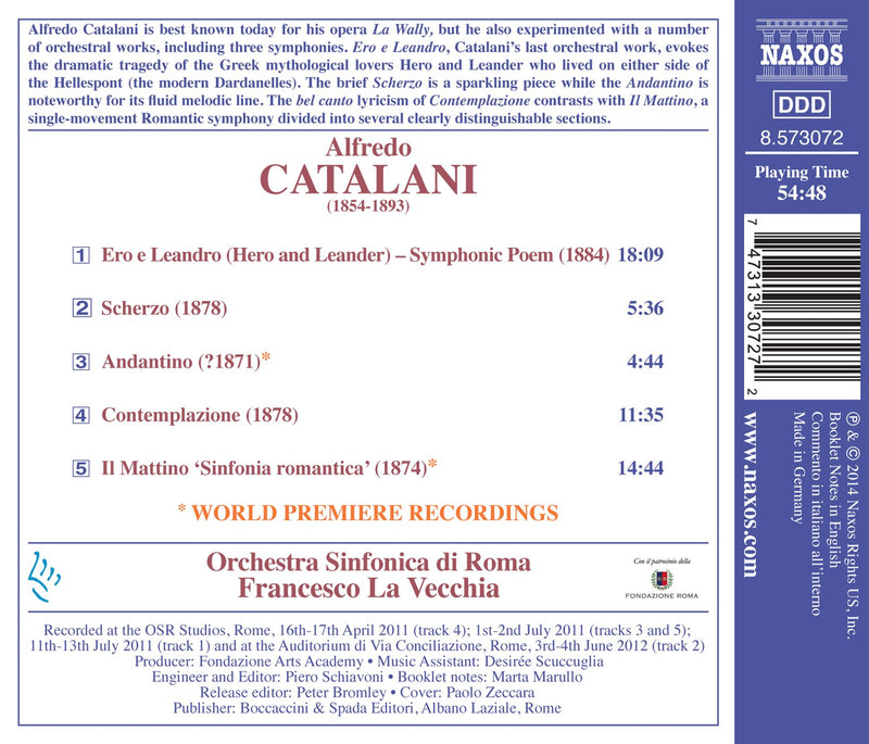 Catalani: Ero e Leandro... / La Vecchia, Rome