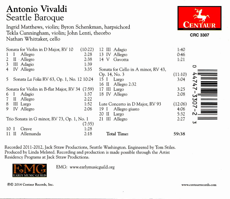 Vivaldi: Chamber Works