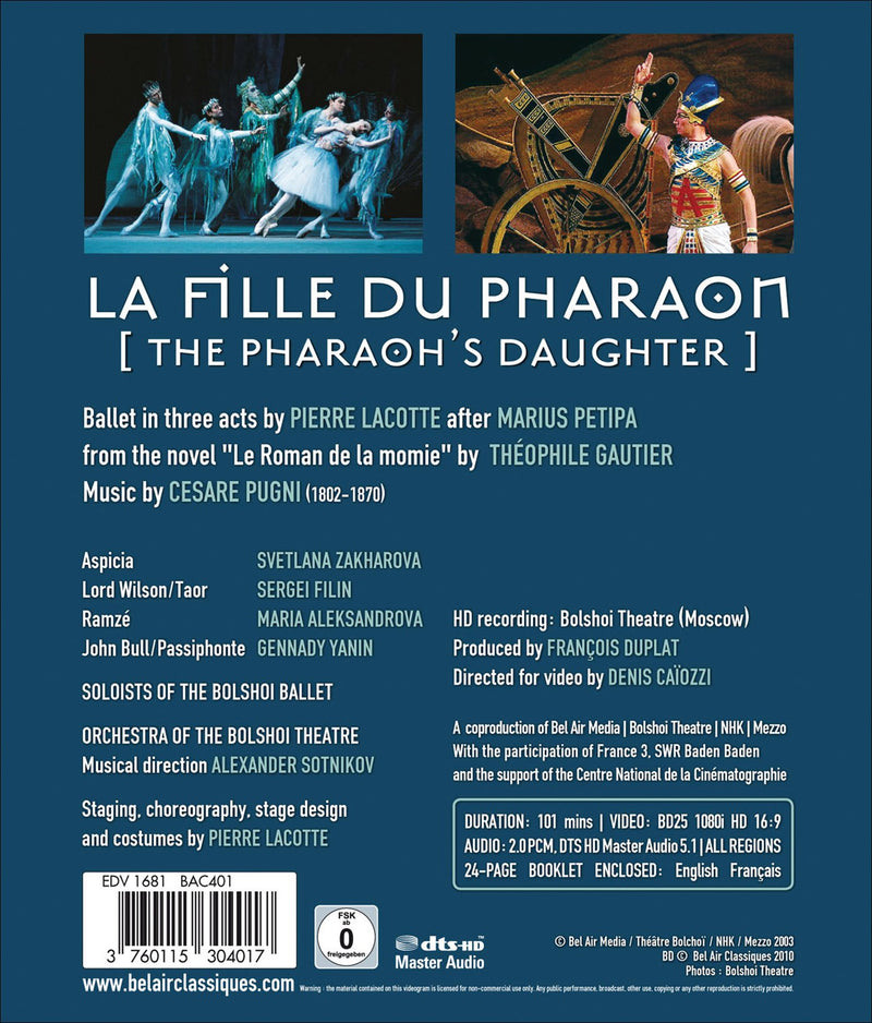 Pharaoh's Daughter / Zakharova, Bolshoi [Blu-ray]