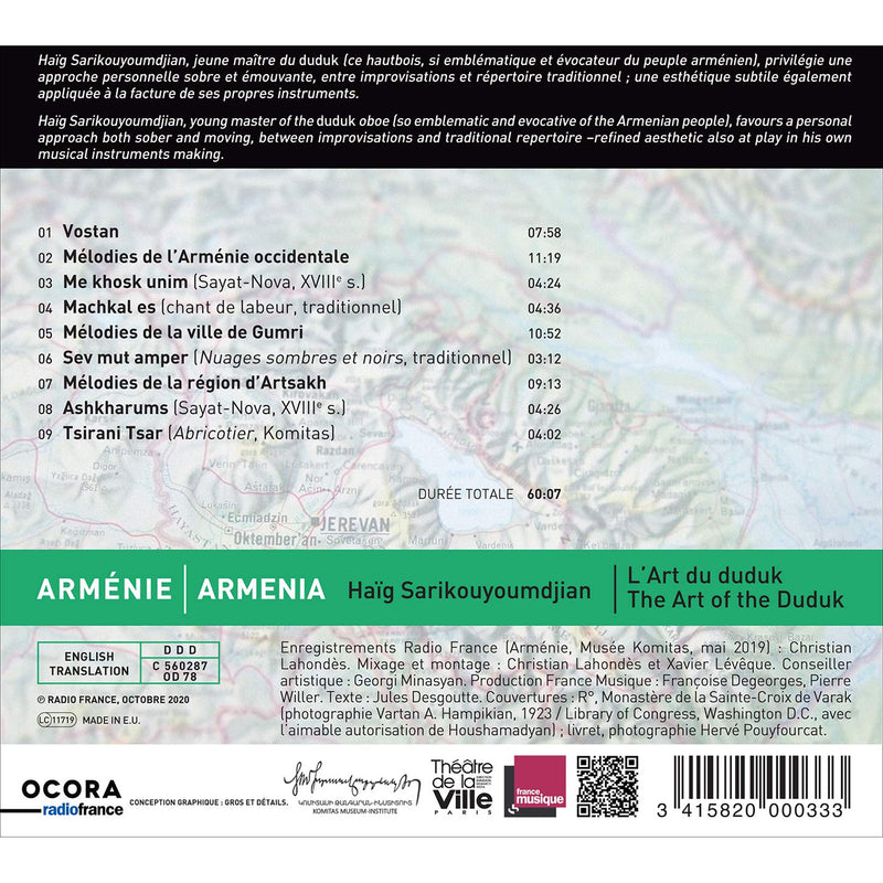 Armenia: The Art Of The Duduk / Haig Sarikouyoumdjian; Artur Kasabyian; Tigran Hovhannisyan