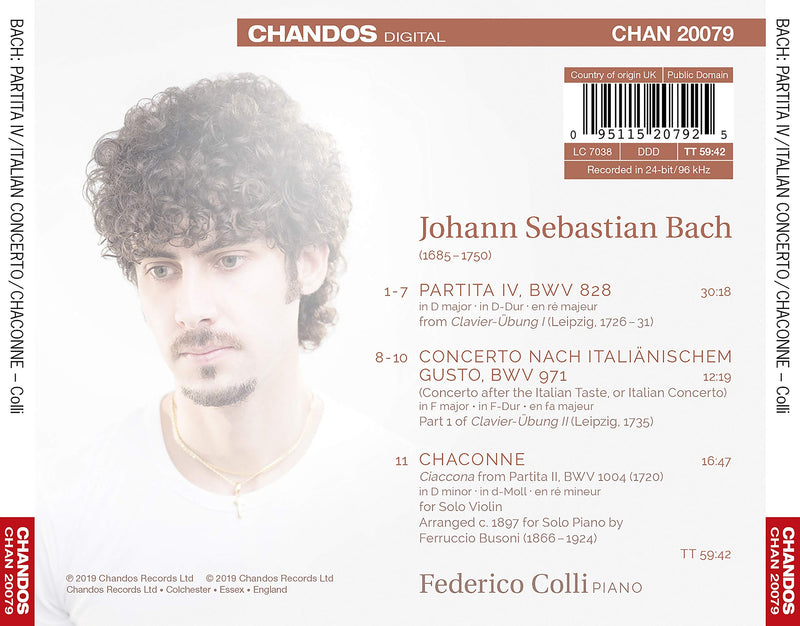 Bach & Bach-Busoni: Keyboard Works / Colli