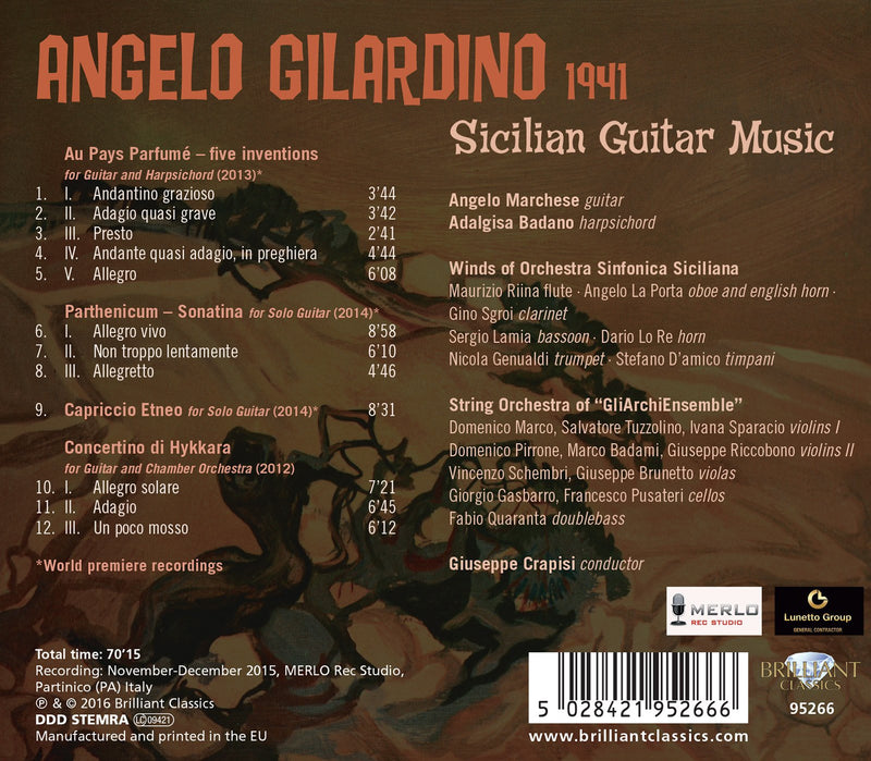 Gilardino: Sicilian Guitar Music / Marchese