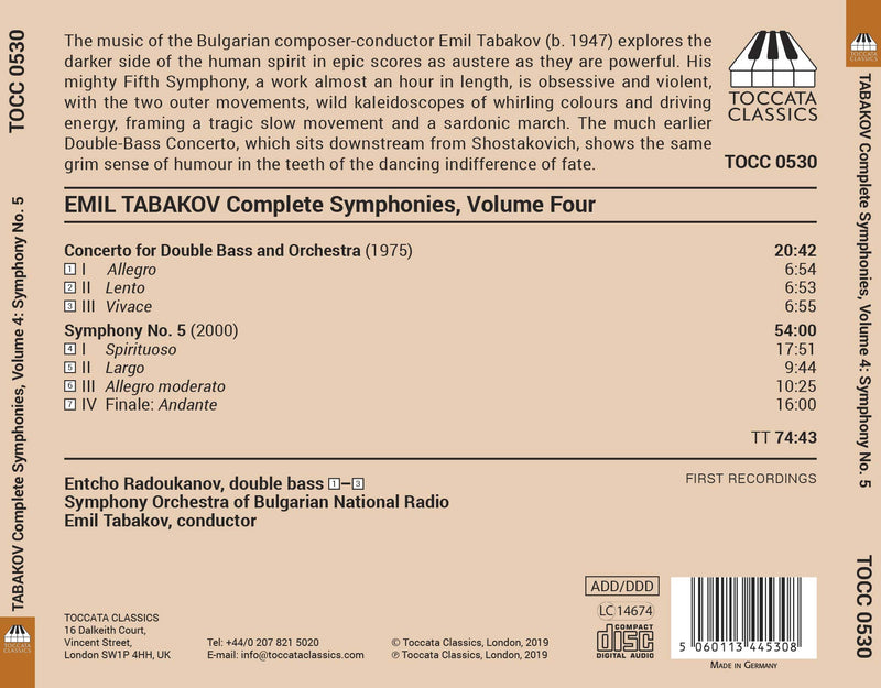 Tabakov: Complete Symphonies, Vol. 4