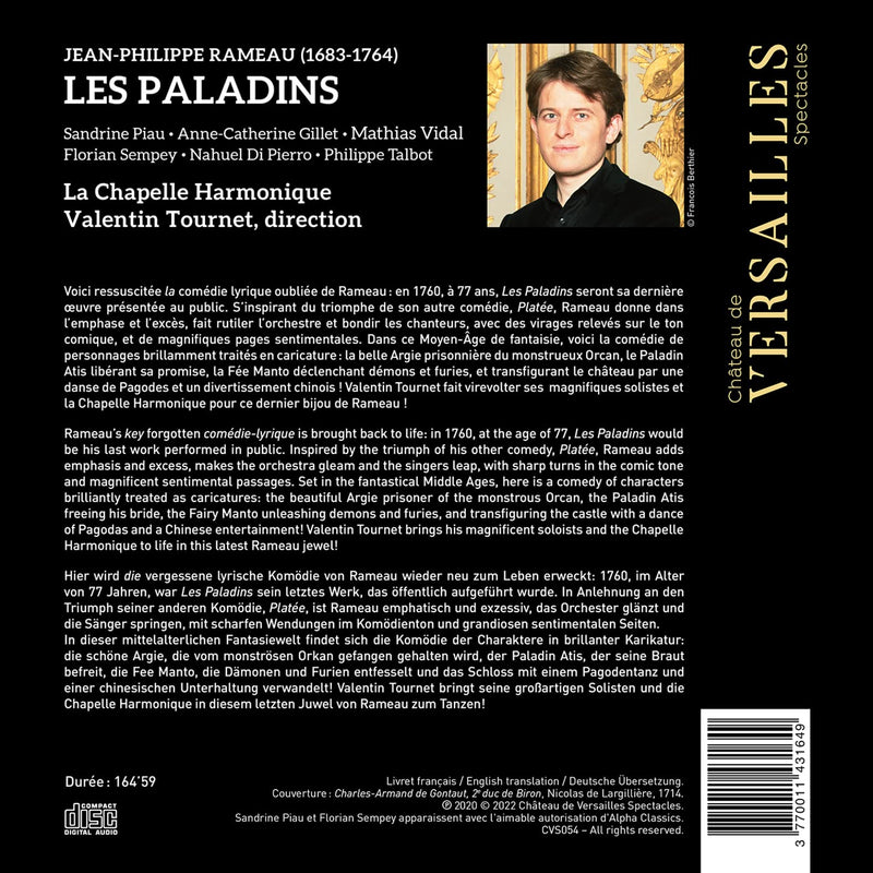 Rameau: Les Paladins /  Tournet, La Chapelle Harmonique